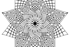 Mandala to color adult difficult 23